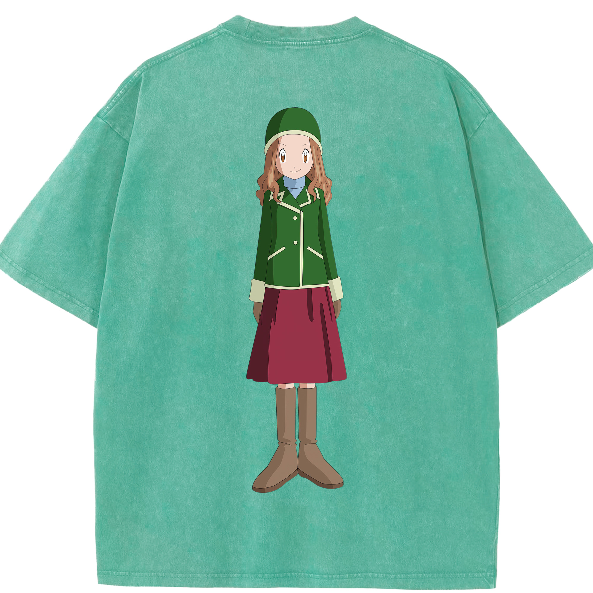 （画像用） Digimon デジタルモンスター/デジモン 綿100% ヴィンテージ風 半袖Tシャツ（背面プリント）